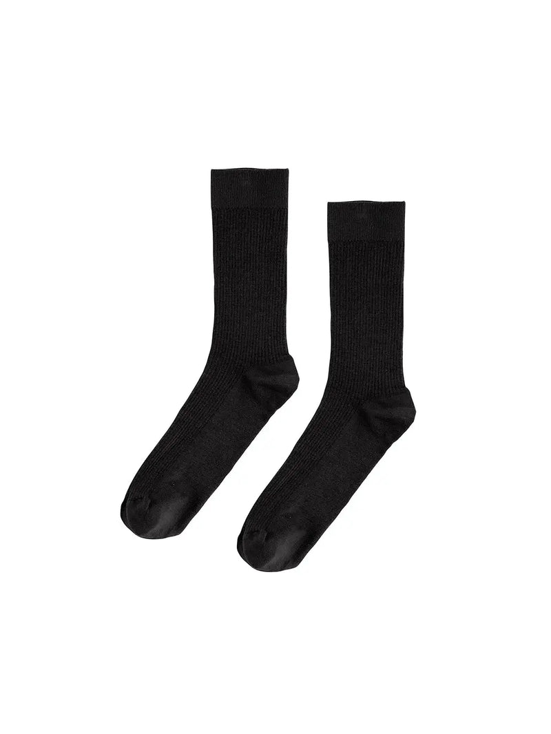 Classic Organic Sock - Deep Black Colorful Standard