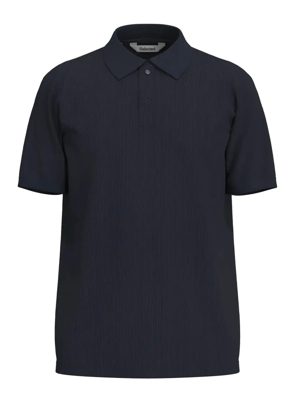 Cole Rib Polo - Sky Captain Selected Homme