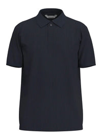 Cole Rib Polo - Sky Captain Selected Homme