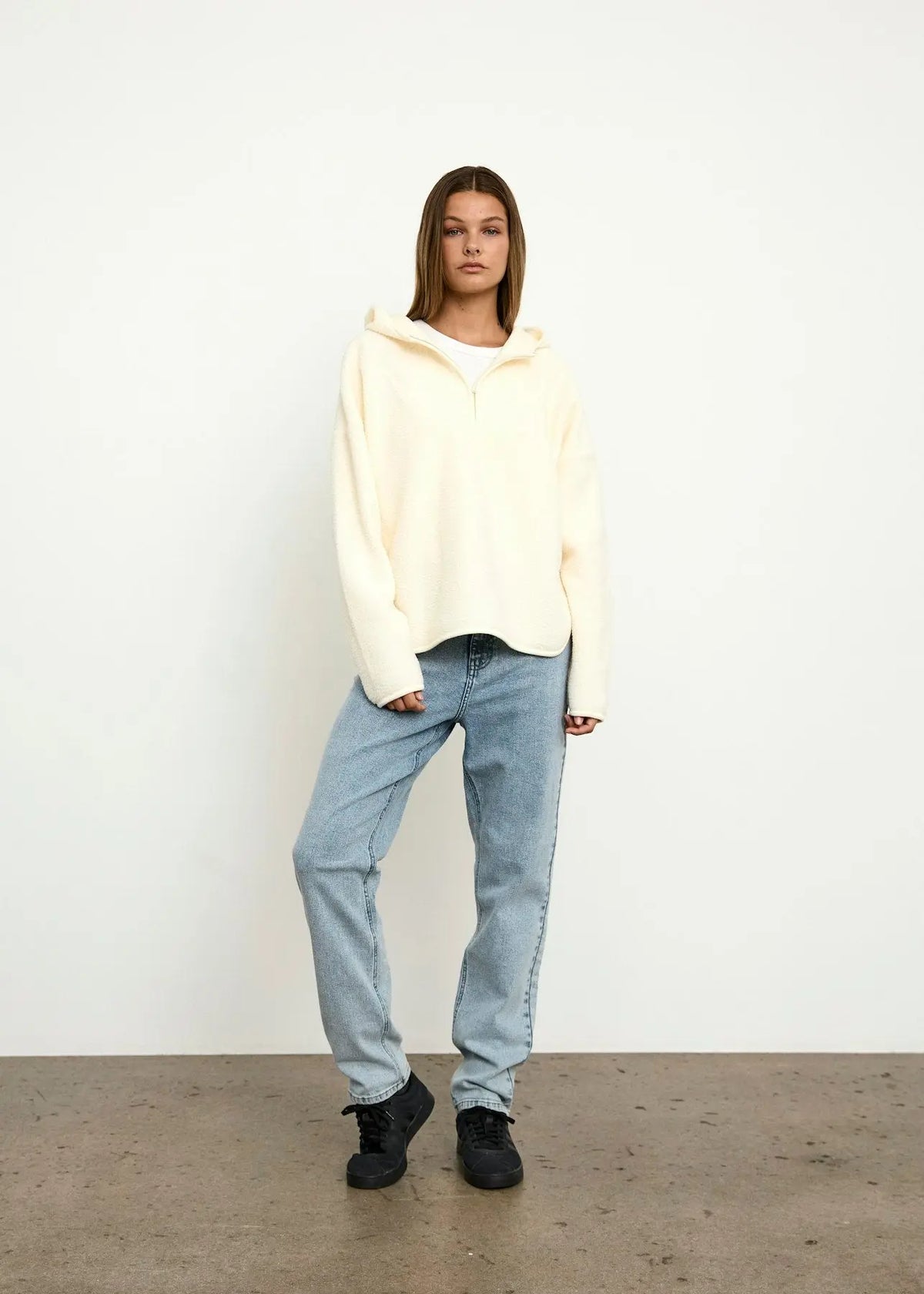 Cozy Fleece Genser - Eggnog Noisy May