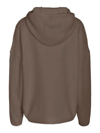 Cozy Fleecegenser Half Zip - Morel Noisy May
