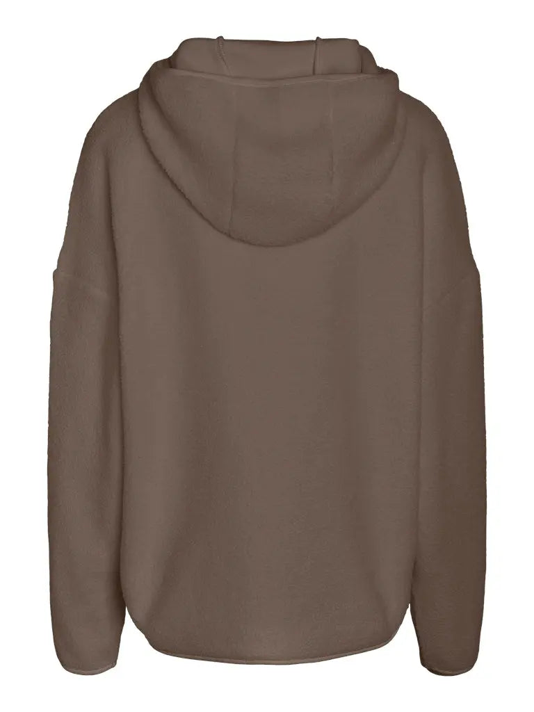 Cozy Fleecegenser Half Zip - Morel Noisy May