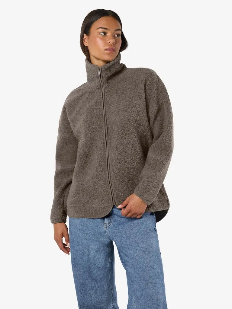 Cozy Fleecejakke - Morel Noisy May