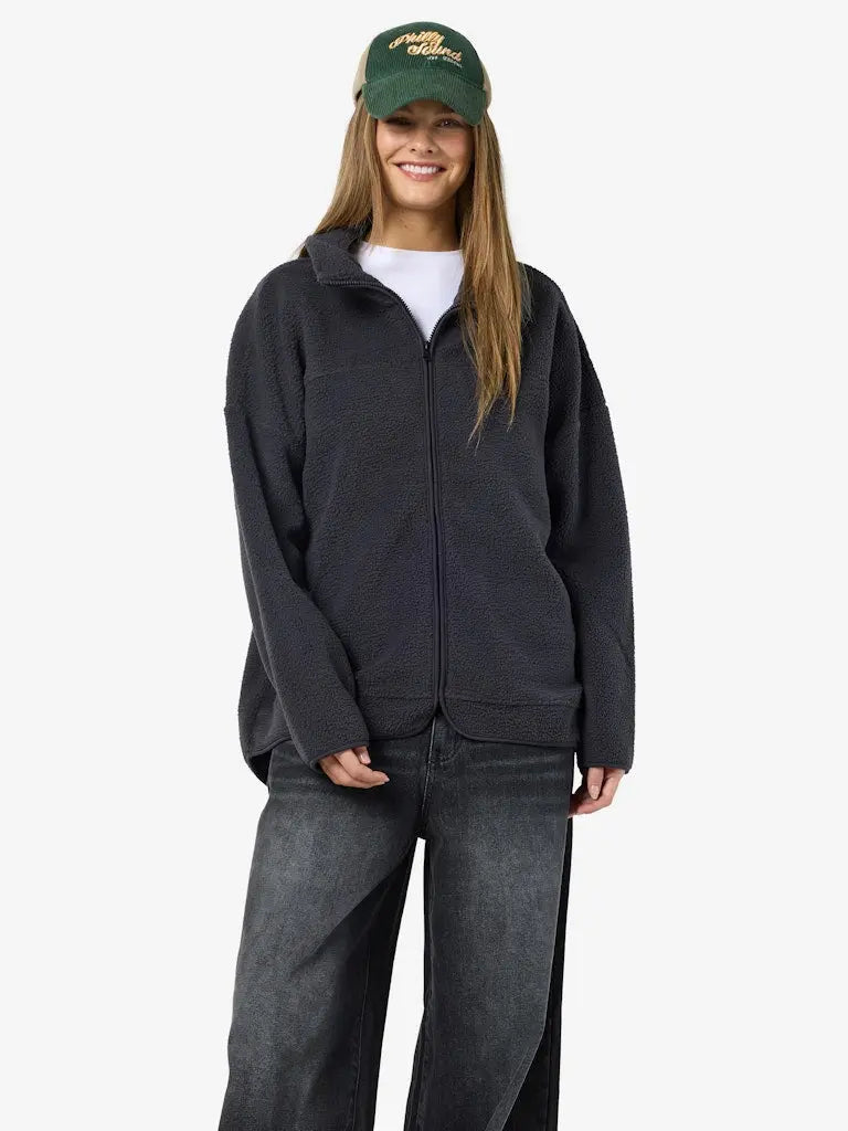Cozy Fleecejakke - Obsidian Noisy May
