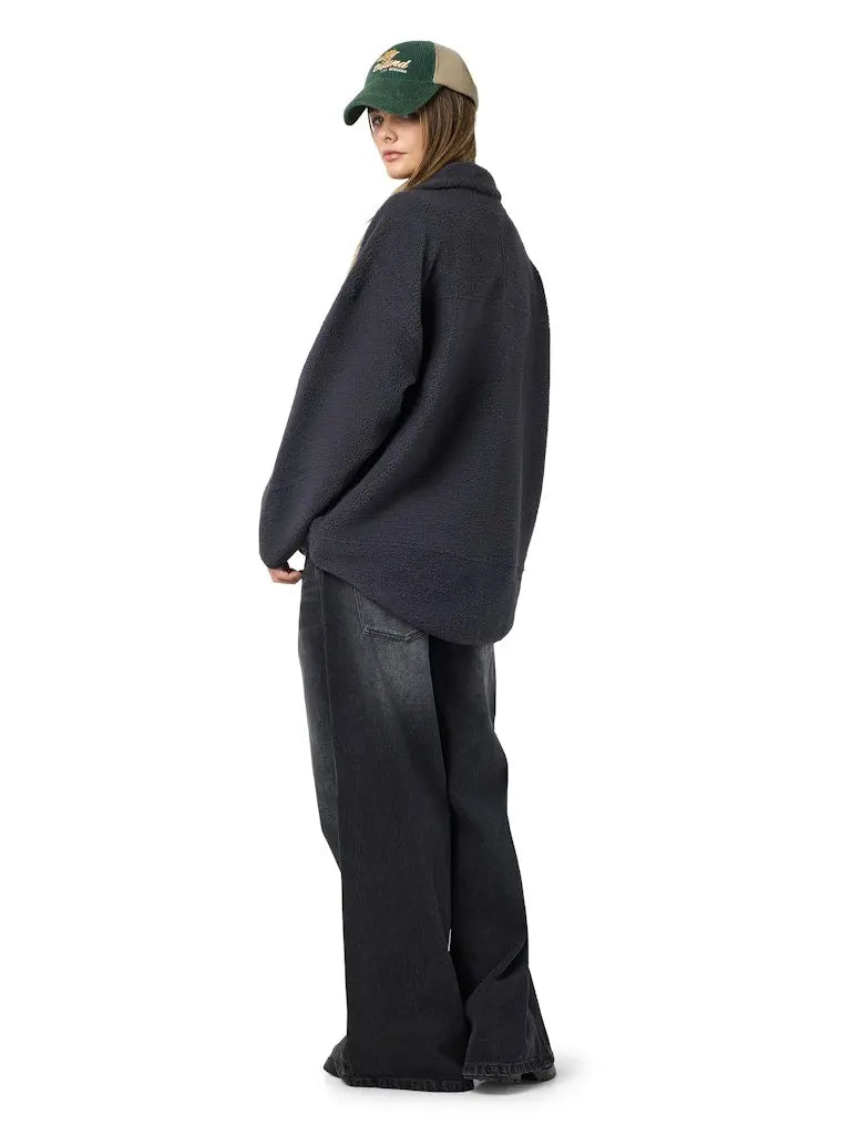 Cozy Fleecejakke - Obsidian Noisy May