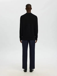 Cran Zip Polo - Black Selected Homme