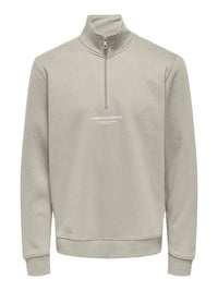 Curated Half Zip Sweat - Silver Lining Only & Sons