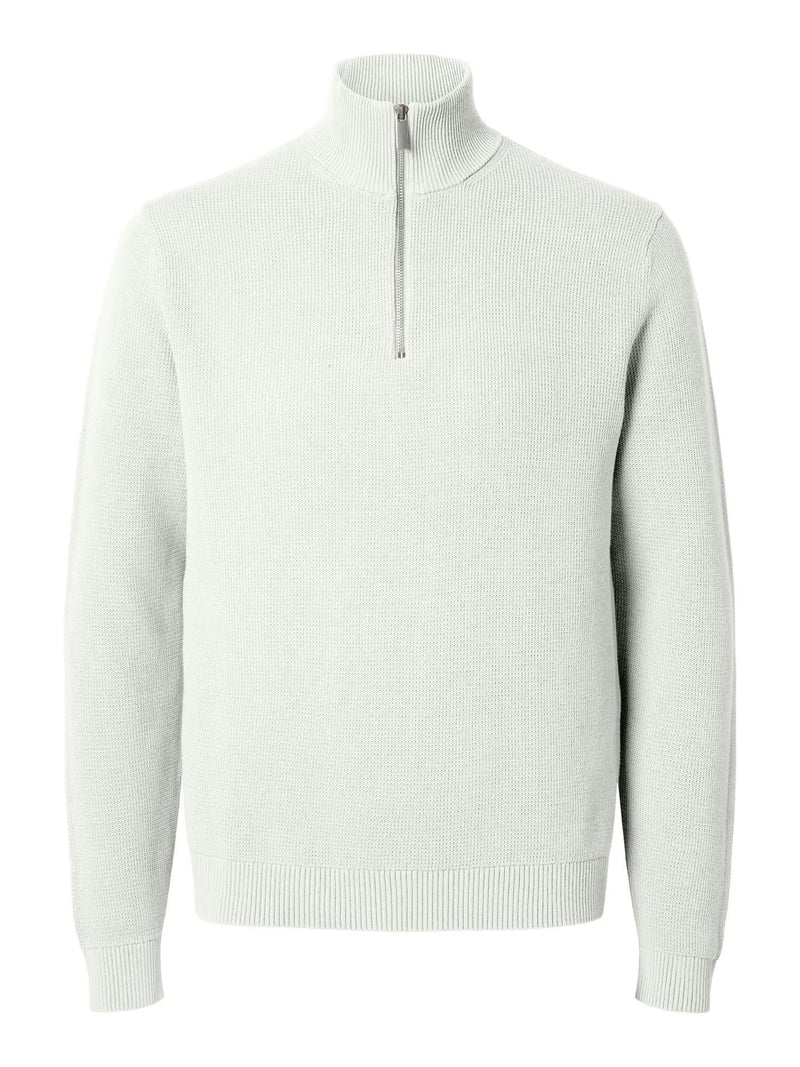 Dane Genser Half Zip - Bright White Selected Homme