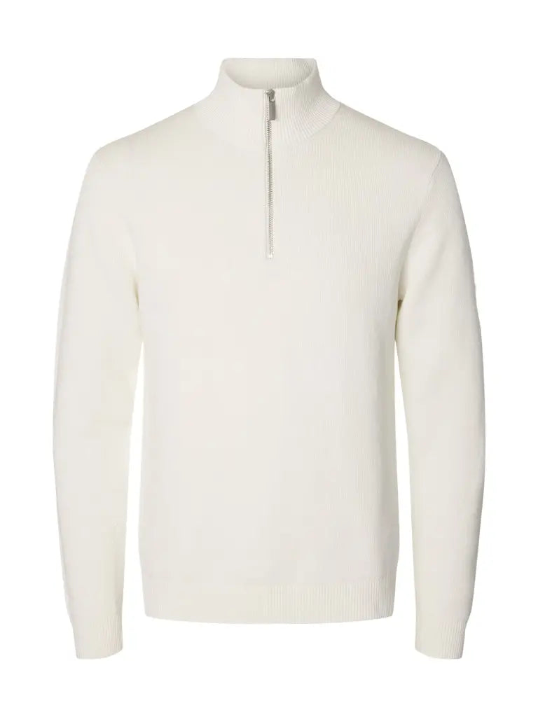 Dane Genser Half Zip - Bright White Selected Homme