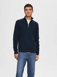 Dane Genser Half Zip - Sky Captain Selected Homme