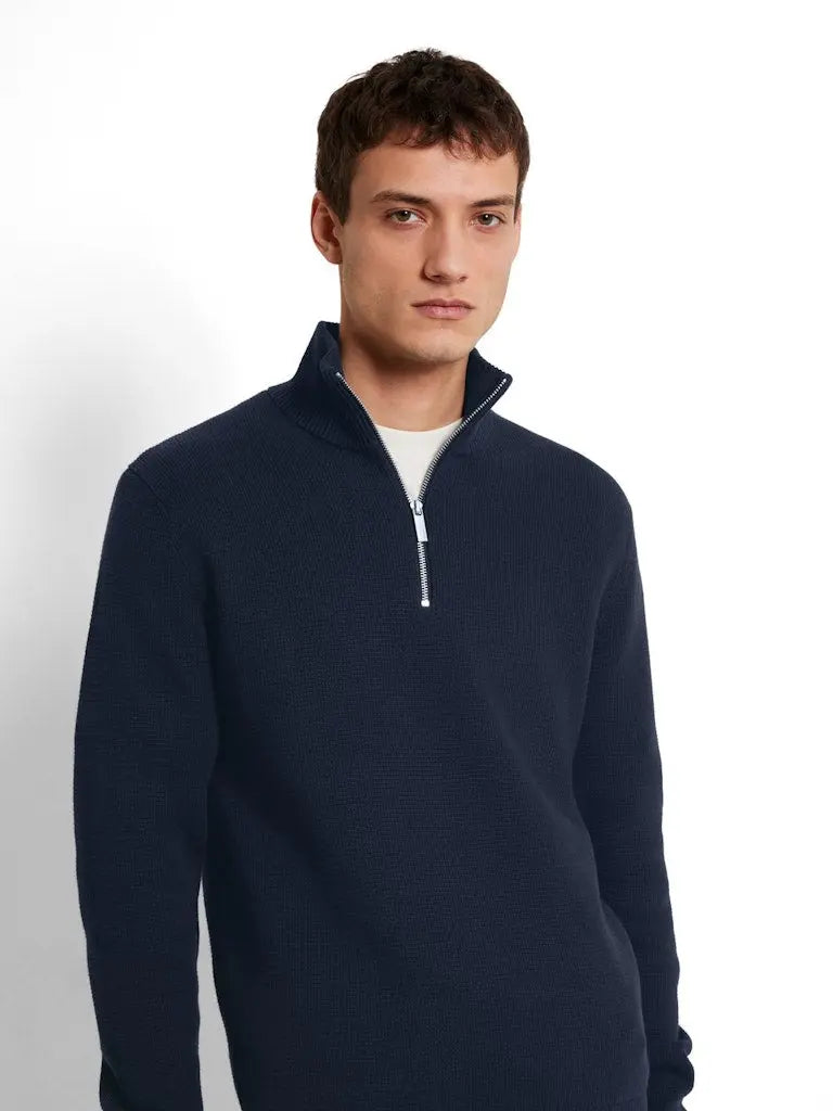 Dane Genser Half Zip - Sky Captain Selected Homme