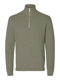Dane Genser Half Zip - Vetiver Selected Homme