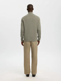 Dane Genser Half Zip - Vetiver Selected Homme