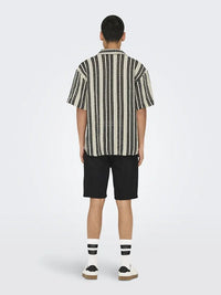 Dani Resort Skjorte - Cloud Dancer Stripes Only & Sons