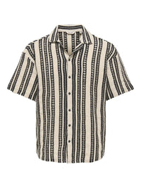 Dani Resort Skjorte - Cloud Dancer Stripes Only & Sons