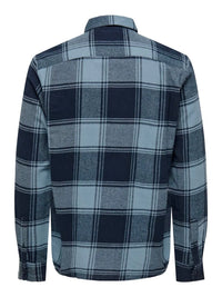 Gudmund Skjorte Check - Flint Stone/Dark Navy Only & Sons