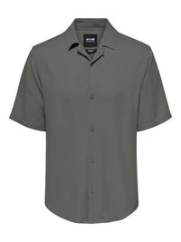 Dash Resortskjorte 001 - Castor Grey Only & Sons