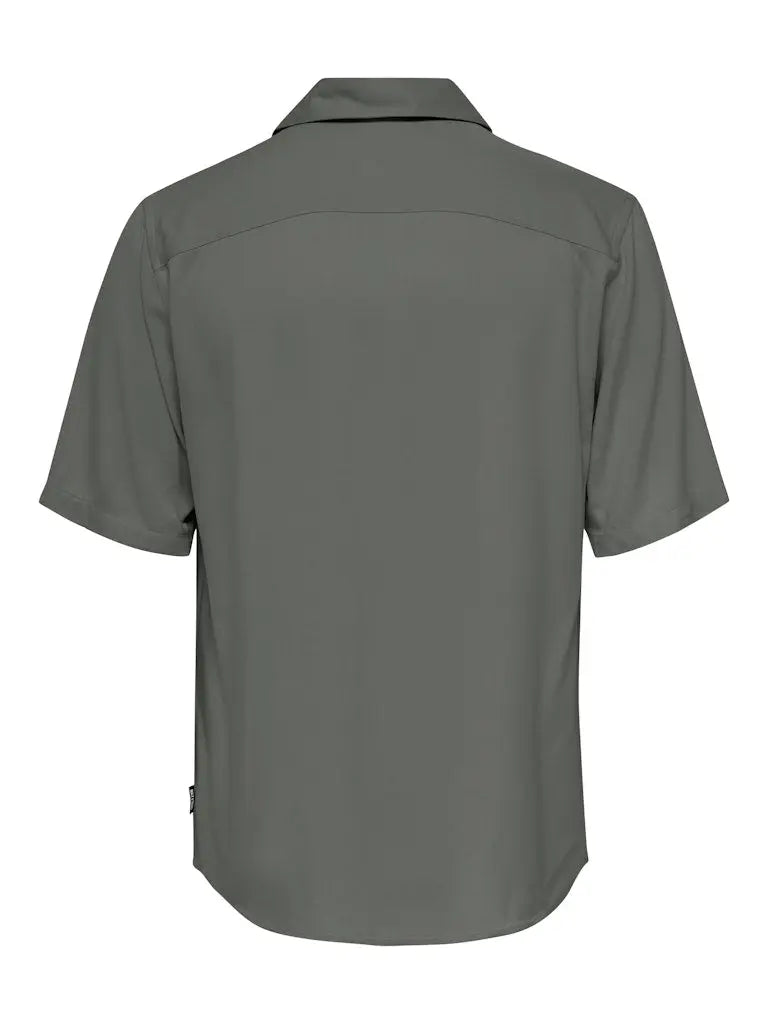 Dash Resortskjorte 001 - Castor Grey Only & Sons