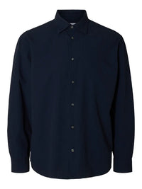 Derek Seersucker Skjorte - Sky Captain Selected Homme