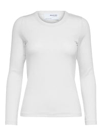 Dianna Langermet T-Skjorte - Bright White Selected Femme