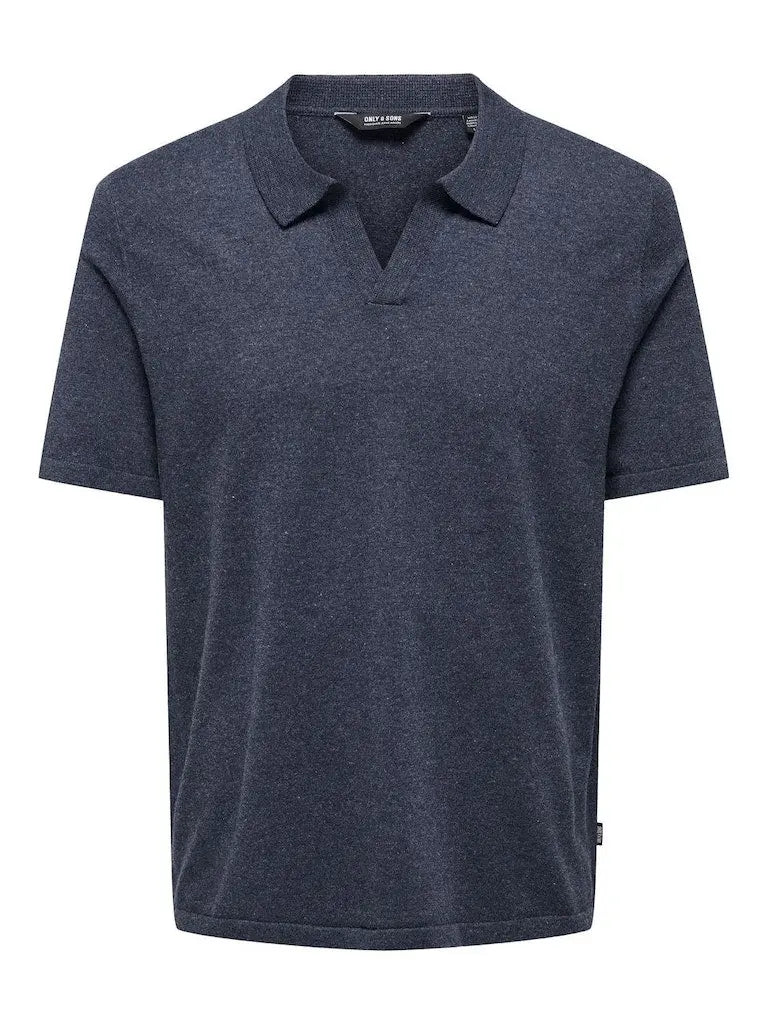 Dino Strikket Polo - Dark Navy Only & Sons