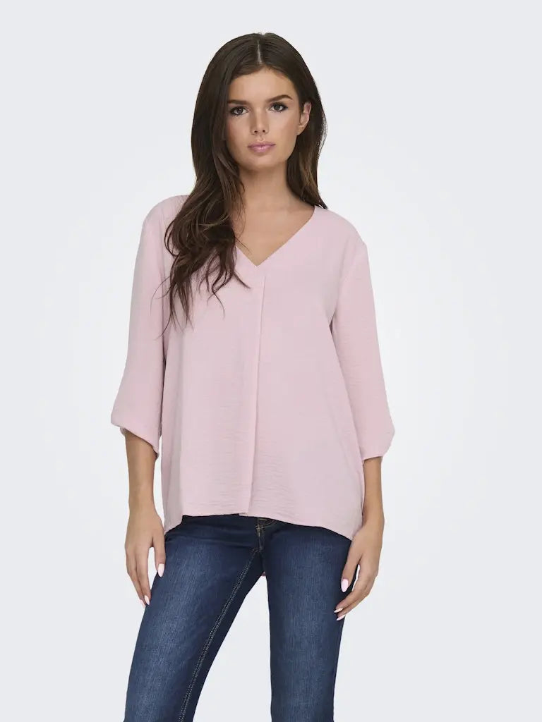 Divya Top 3/4 - Bleached Mauve JDY
