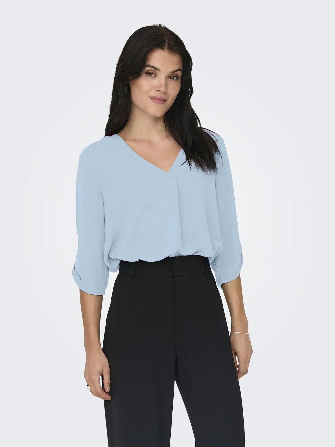 Divya Top 3/4 - Cerulean JDY