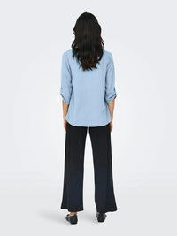 Divya Top 3/4 - Cerulean JDY