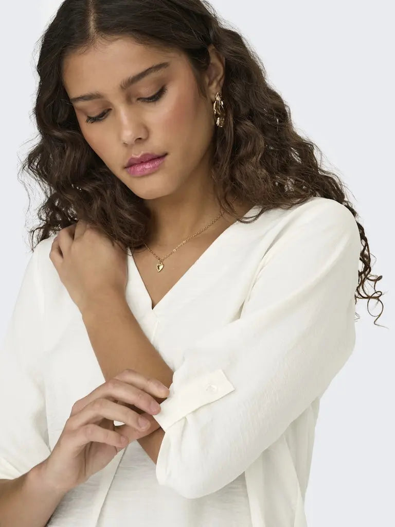 Divya Top 3/4 - Cloud Dancer JDY