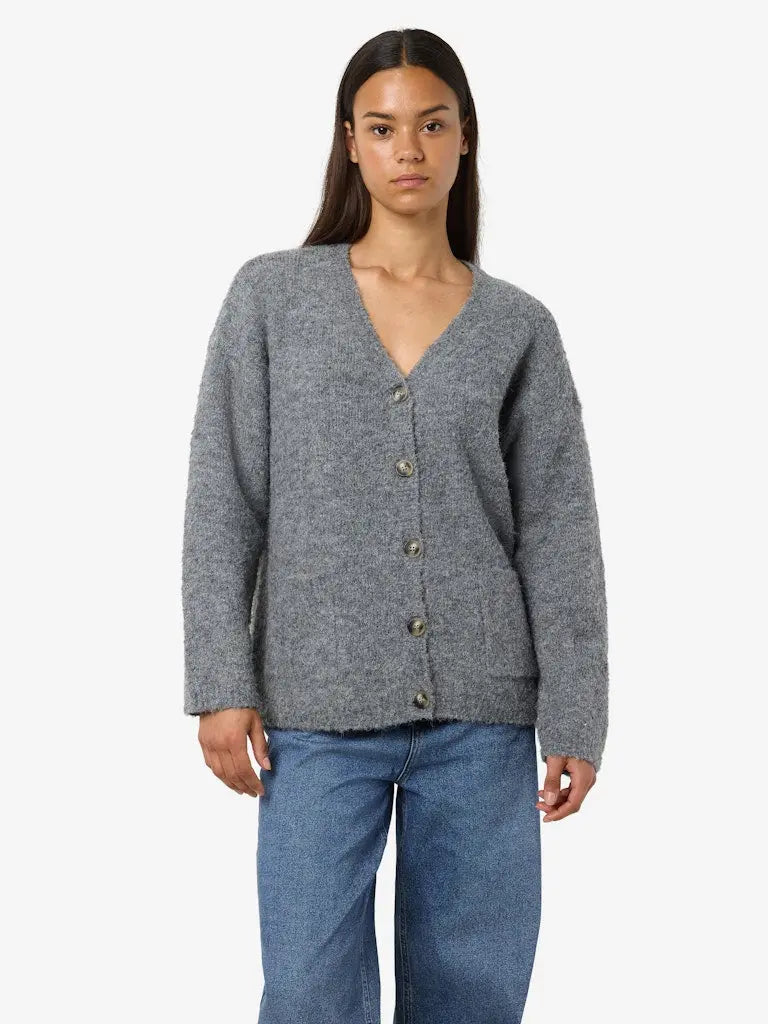 Dolly Cardigan - Medium Grey Melange Noisy May