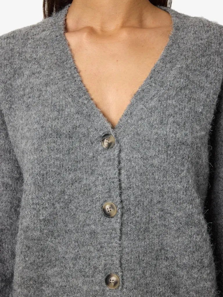 Dolly Cardigan - Medium Grey Melange Noisy May