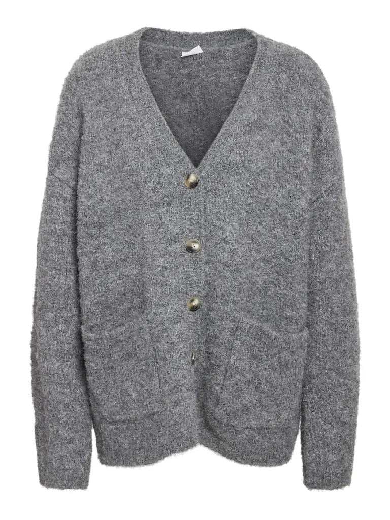 Dolly Cardigan - Medium Grey Melange Noisy May