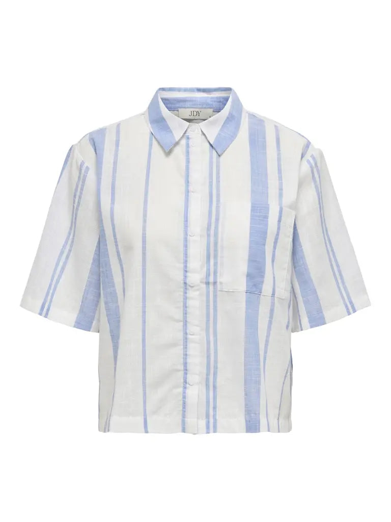 Dorthea Skjorte - Cloud Dancer/Della Rubbia Blue JDY