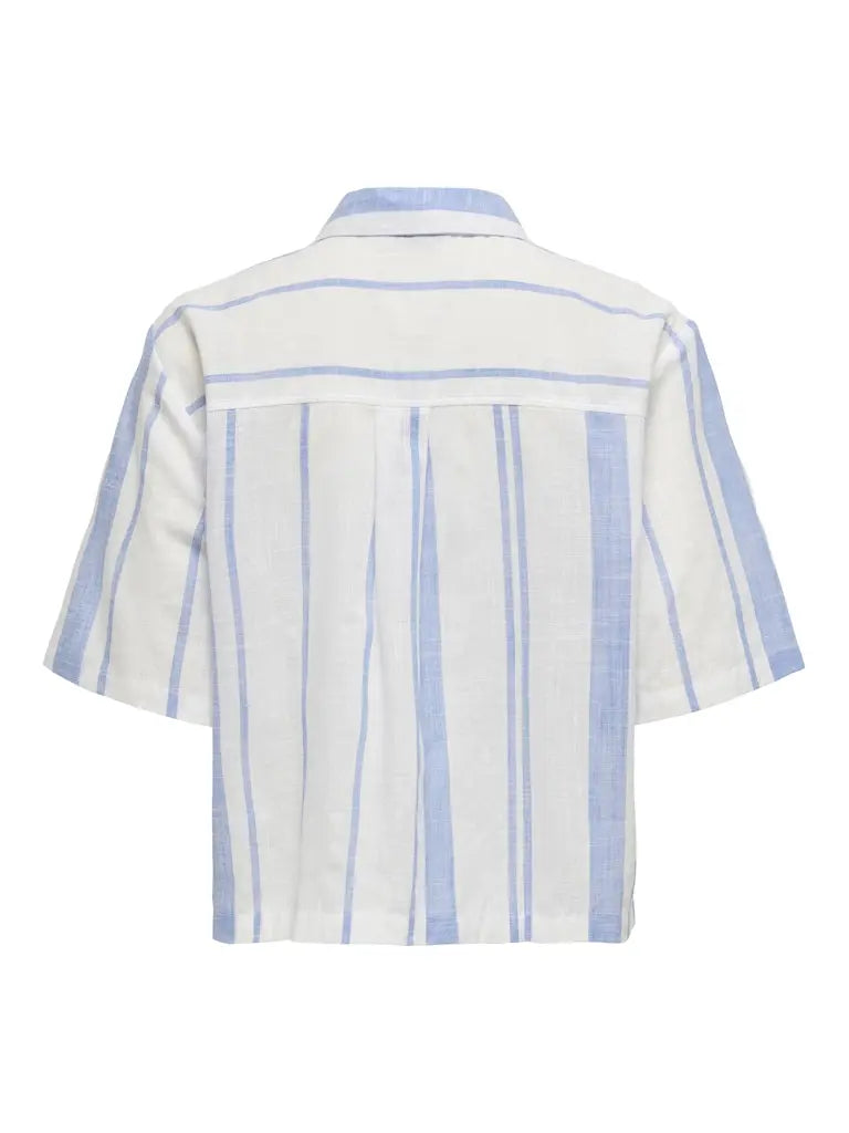 Dorthea Skjorte - Cloud Dancer/Della Rubbia Blue JDY