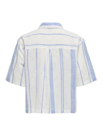 Dorthea Skjorte - Cloud Dancer/Della Rubbia Blue JDY