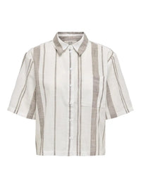 Dorthea Skjorte - Cloud Dancer/Shitake JDY