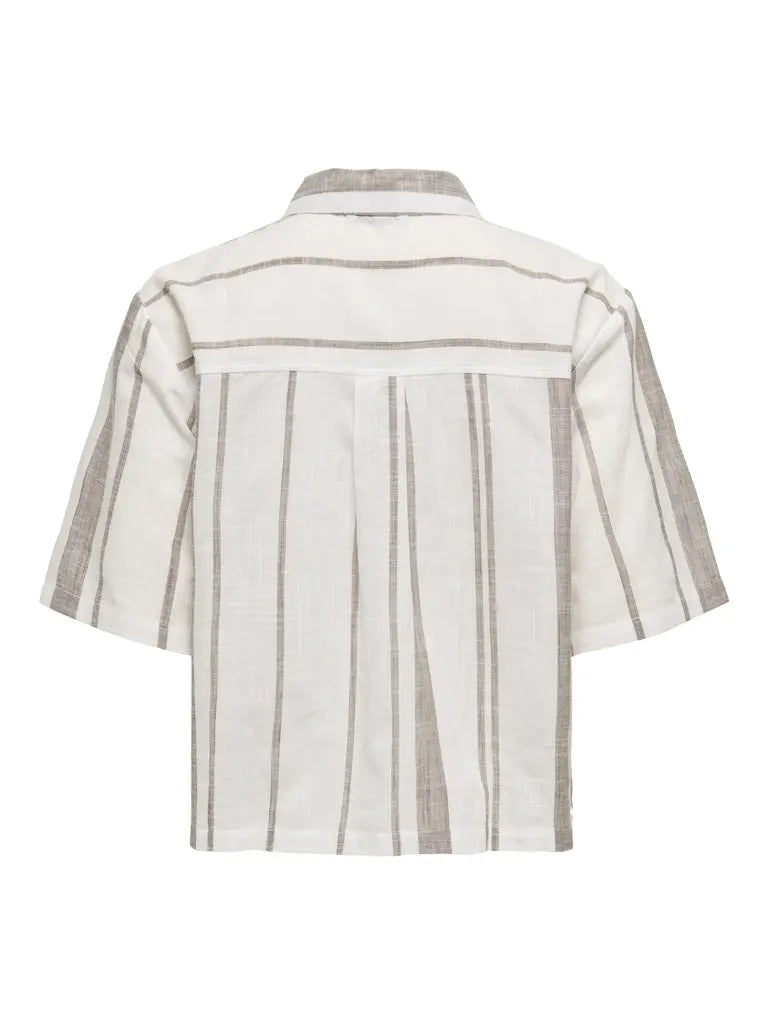 Dorthea Skjorte - Cloud Dancer/Shitake JDY