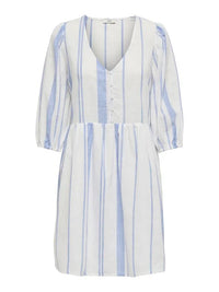 Dorthea Sommerkjole - Cloud Dancer/Della Rubbia Blue JDY