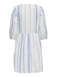 Dorthea Sommerkjole - Cloud Dancer/Della Rubbia Blue JDY