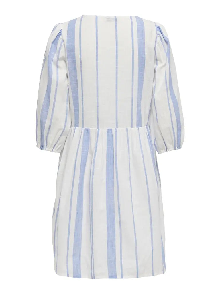 Dorthea Sommerkjole - Cloud Dancer/Della Rubbia Blue JDY