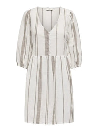 Dorthea Sommerkjole - Cloud Dancer/Shitake JDY