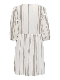 Dorthea Sommerkjole - Cloud Dancer/Shitake JDY