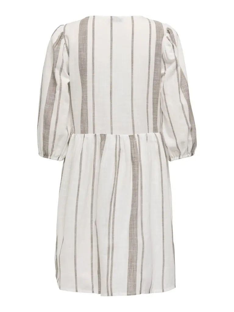 Dorthea Sommerkjole - Cloud Dancer/Shitake JDY