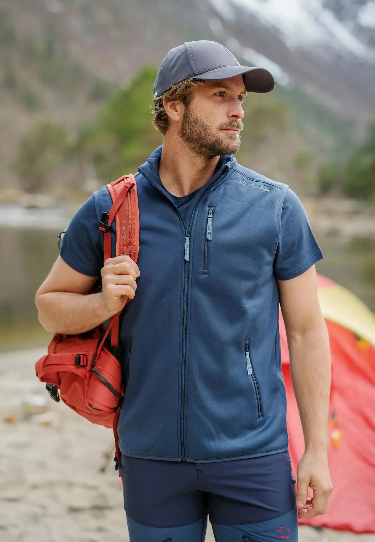 Dovre Fleece Vest - Blå Dovre