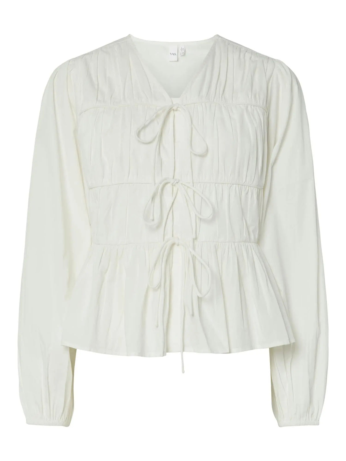 Ebba Langermet Bluse - Star White Y.A.S