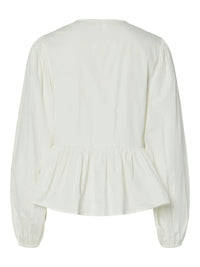 Ebba Langermet Bluse - Star White Y.A.S