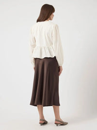 Ebba Langermet Bluse - Star White Y.A.S