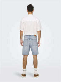 Edge Denim Shorts 2041 - Light Blue Denim Only & Sons