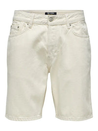 Edge Denim Shorts 2044 - Ecru Only & Sons
