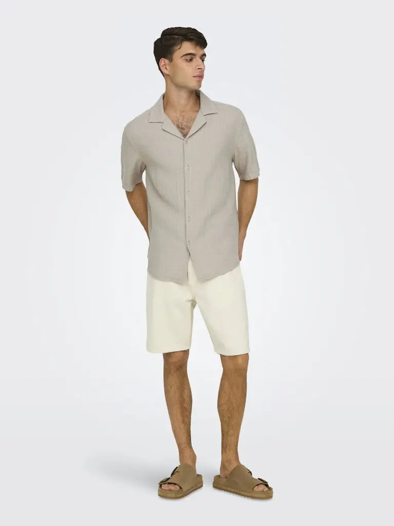 Edge Denim Shorts 2044 - Ecru Only & Sons